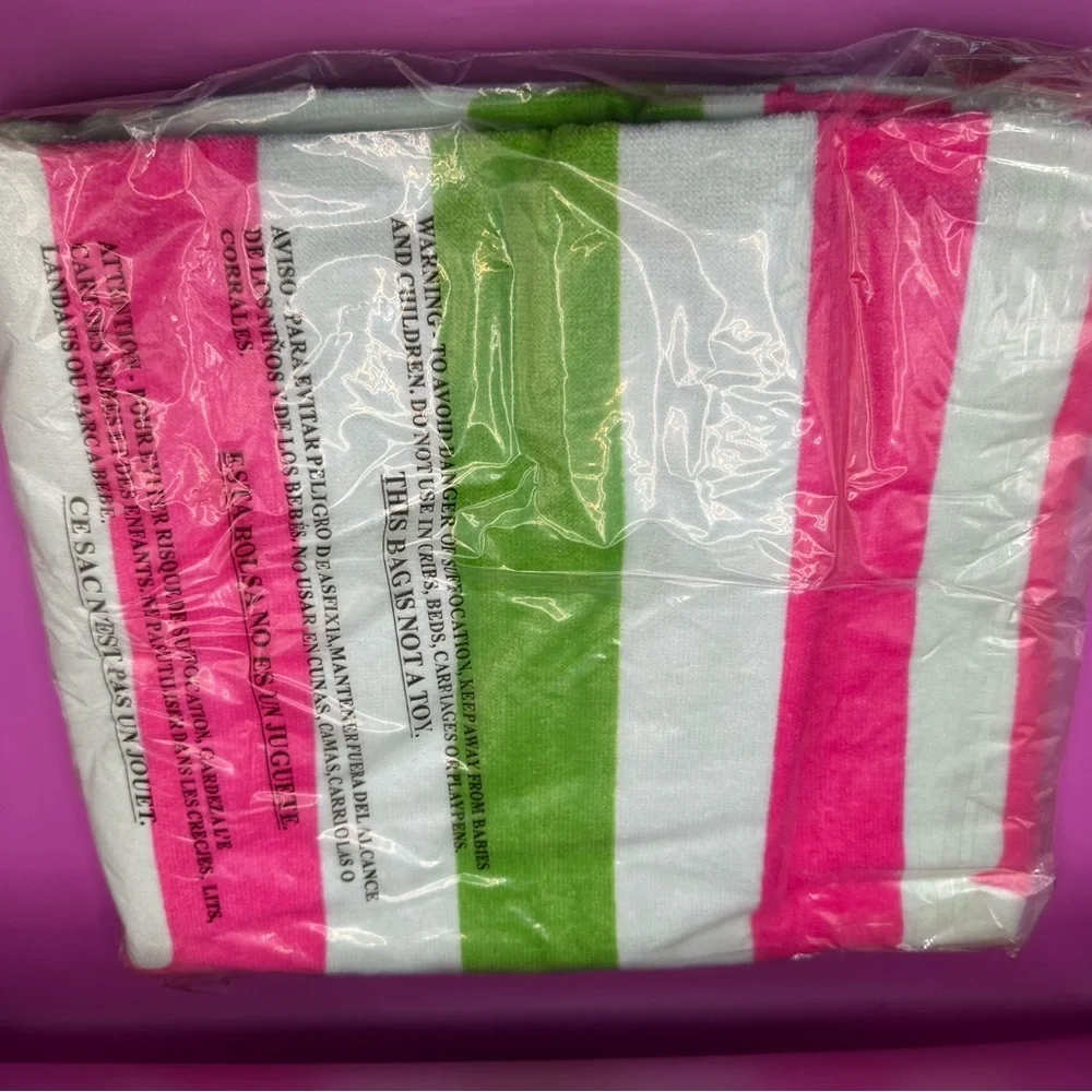 Wicked Beach Towel - Green and Pink - NWT